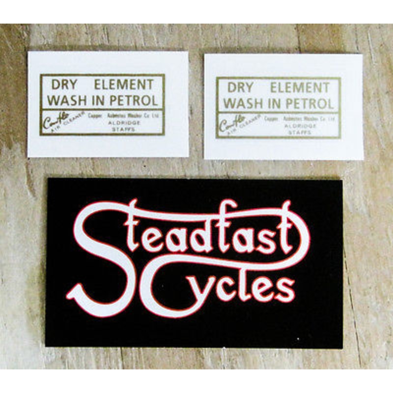 Gold Dry Element Wash In Petrol Peel and Stick air filter Decal