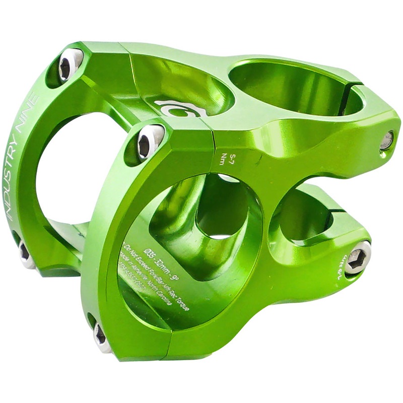 Industry Nine A35 Stem – 32mm 35 Clamp +/-9 1 1/8″ Aluminum Lime