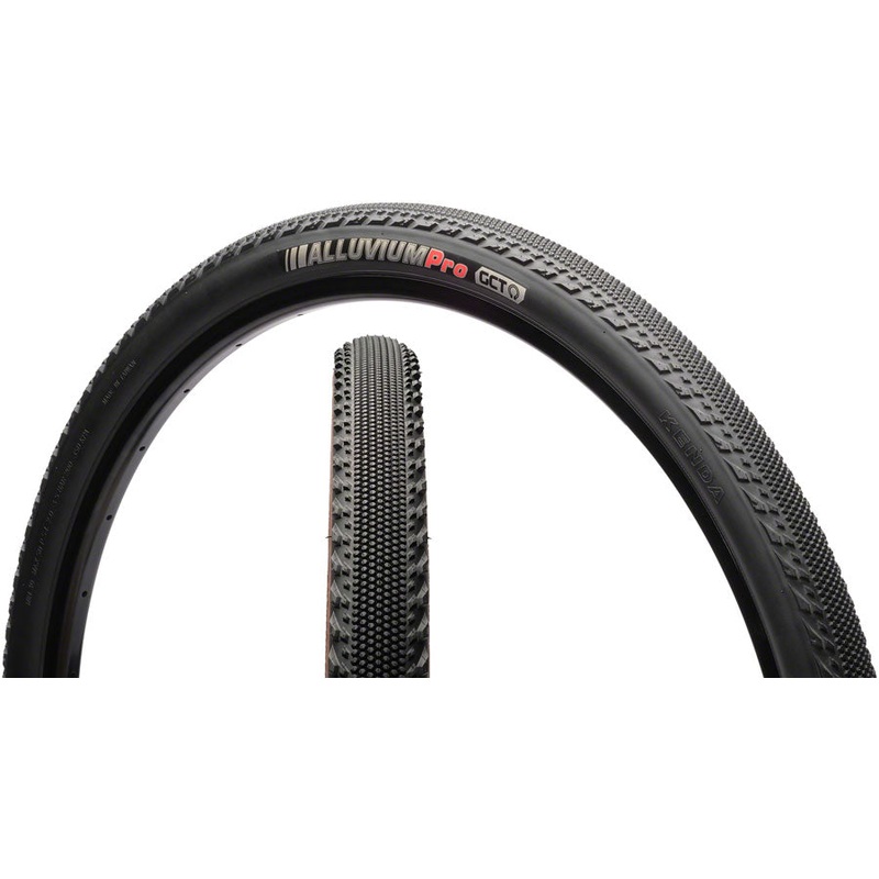 Kenda Alluvium Pro Tire – 700 x 45, Tubeless, Folding, Black, 120tpi, GCT