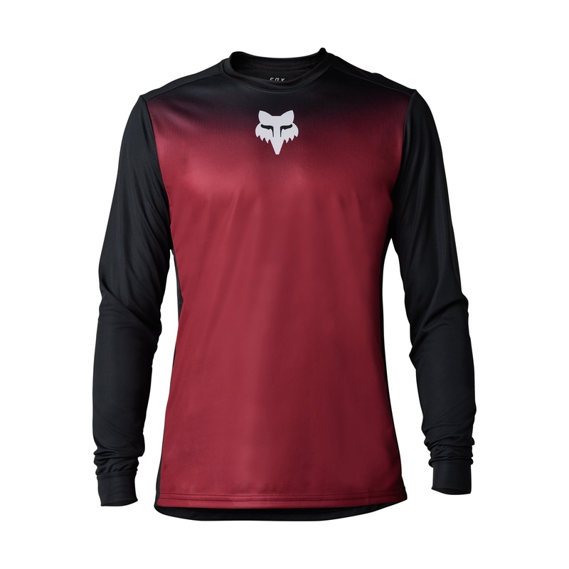 Fox Ranger Keel Long Sleeve Jersey – XL – Bordeaux