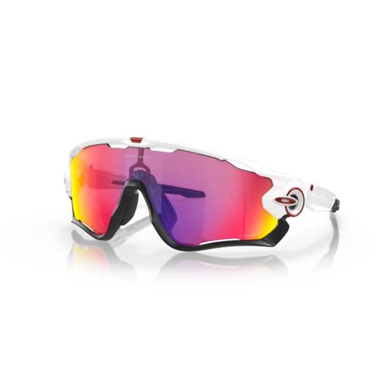 Oakley Jawbreaker Sunglasses Polished White / Prizm Road