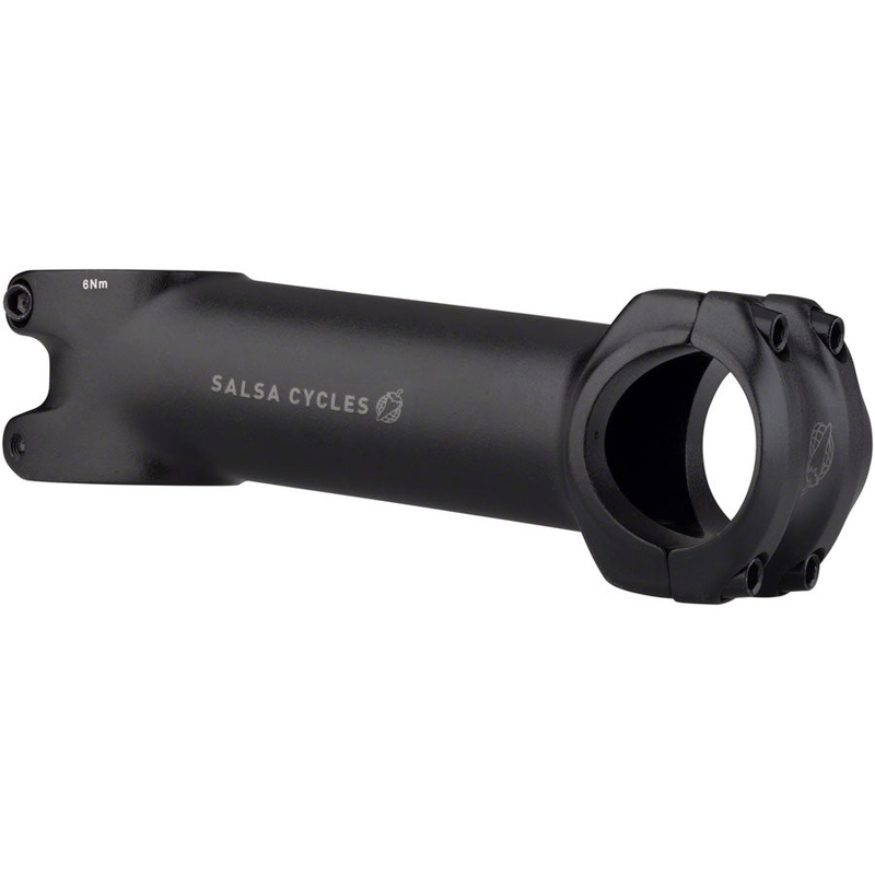 Salsa Guide Stem – 110mm, 31.8 Clamp, +/-6, 1 1/8″, Aluminum, Black