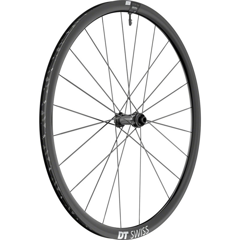 DT Swiss AR 1600 Spline 30 Front Wheel – 700c, 12 x 100mm, Center-Lock, Black