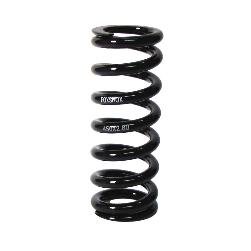 FOX Steel Rear Shock Coil Spring – 400 lb. x 3.25″ Spring Travel 6.634 TLG Total Spring Length BLK