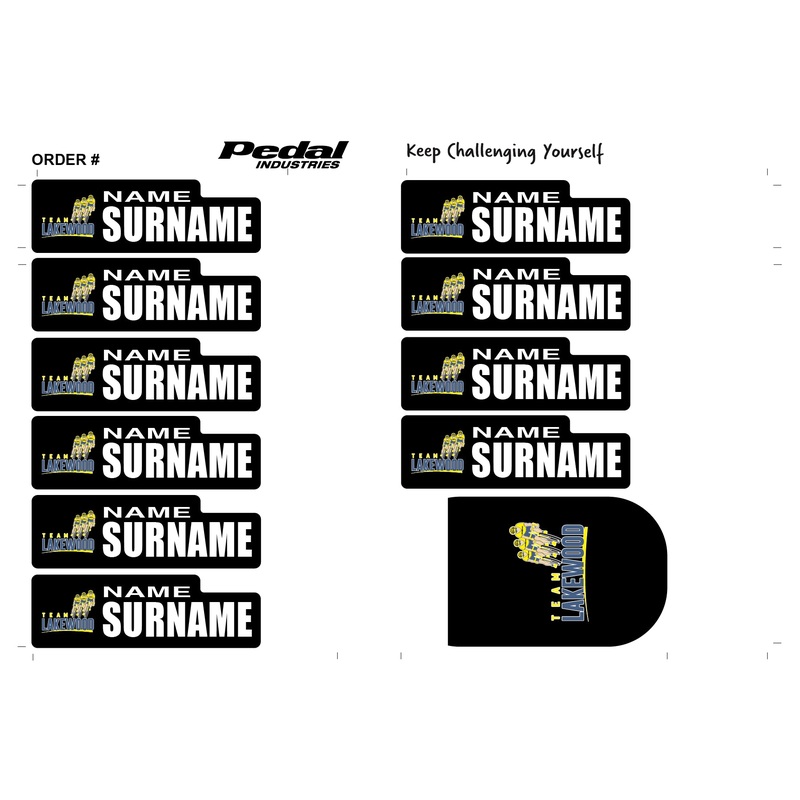 Team Lakewood 2023 ID Sticker Bikes & Gear