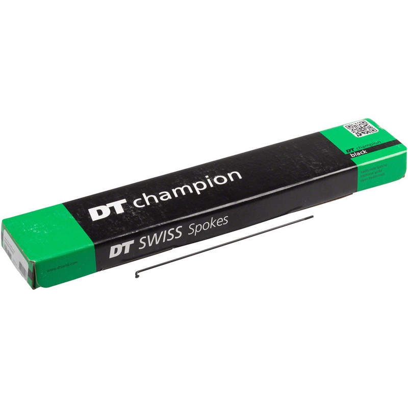 DT Swiss Champion Spoke: 2.0mm, 268mm, J-bend, Black, Box of 100