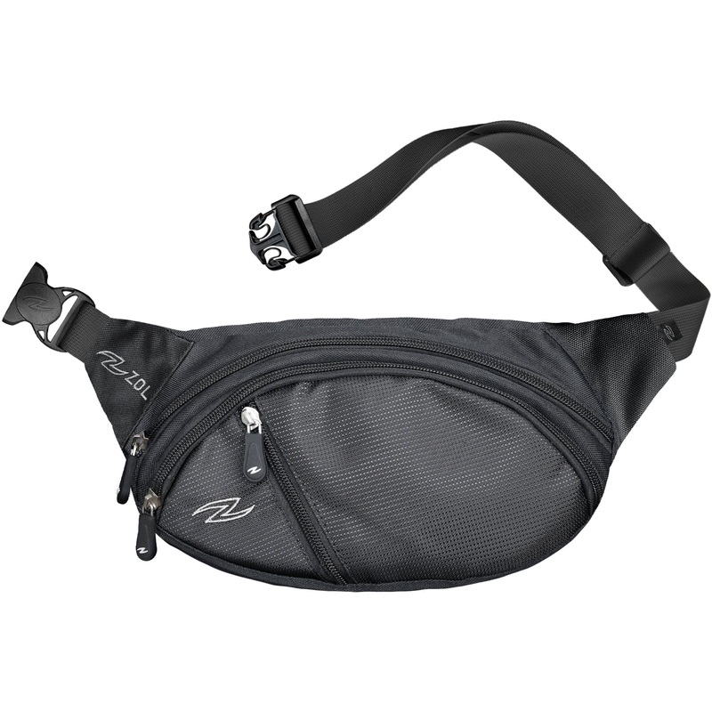 Zol Classic Medium Sport and Travel Fashion Fanny Pack Men Women Waist Bag 3 Pockets