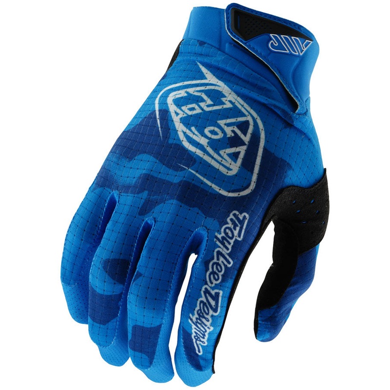 Troy Lee Designs Air Glove   Blotted Bright Blue, Small