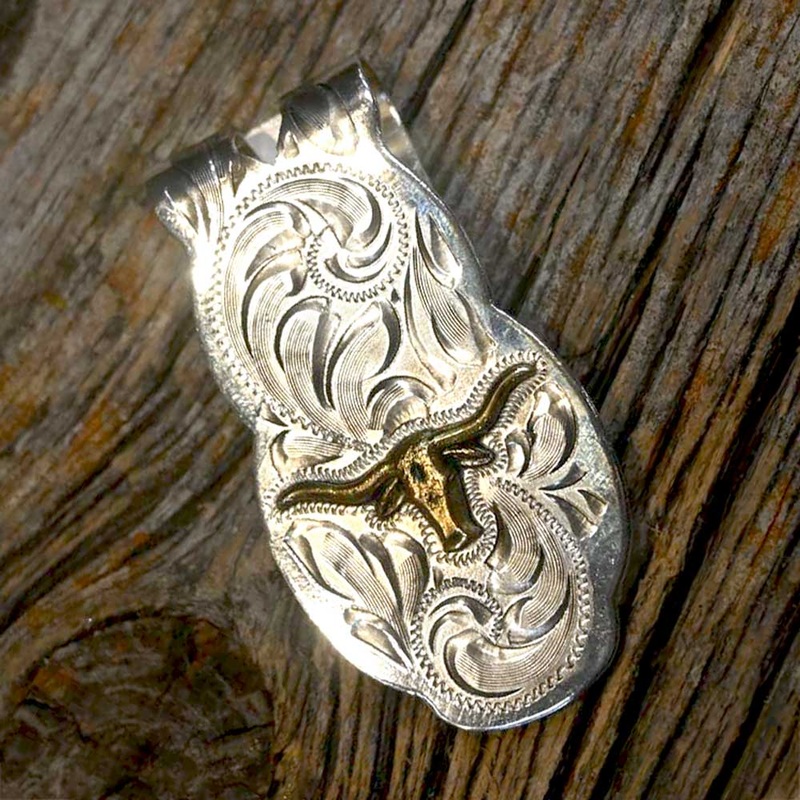 Handmade Longhorn Money Clip