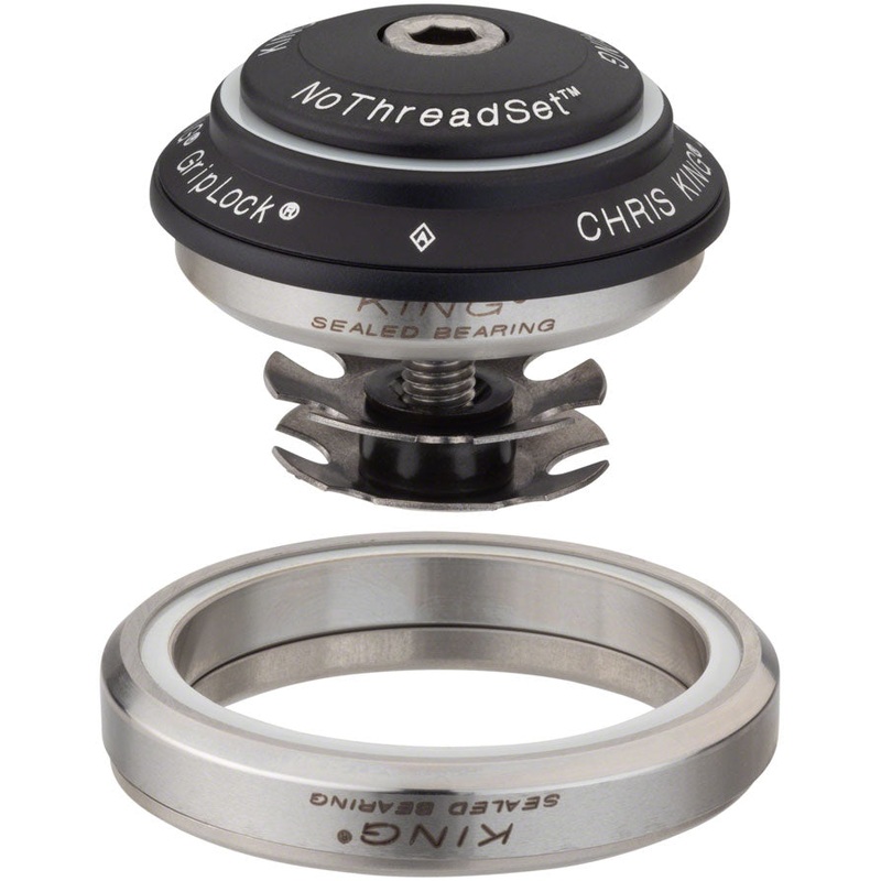 Chris King DropSet 2 Headset – 1-1/8 – 1.5″, 42/52mm, 45 Deg, Matte Black