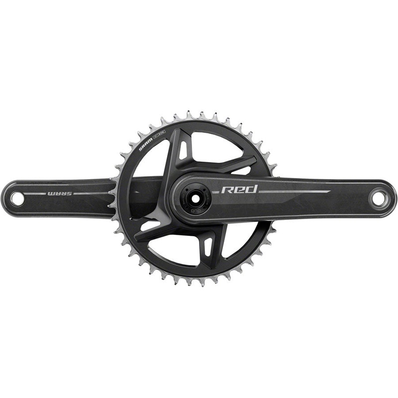 SRAM RED 1x XPLR Wide Crankset – 165mm, 13-Speed, 40t, 8-Bolt Direct Mount, DUB Spindle, Natural Carbon, E1