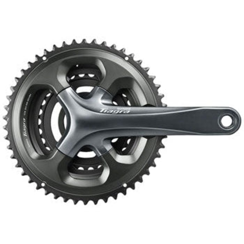 Tiagra FC-4703 Crankset – 175mm 10-Speed 50/39/30t 110/74 Asymmetric BCD Hollowtech II Spindle Interface Gray