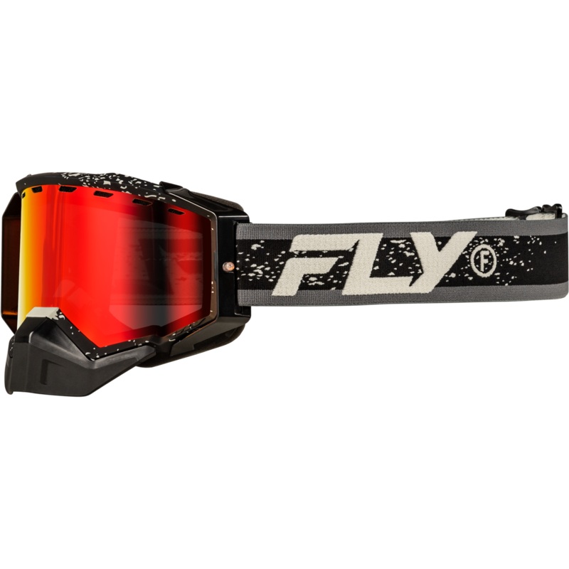 Zone Snow Goggle Black/Grey W/Red Mirror/Amber Lens