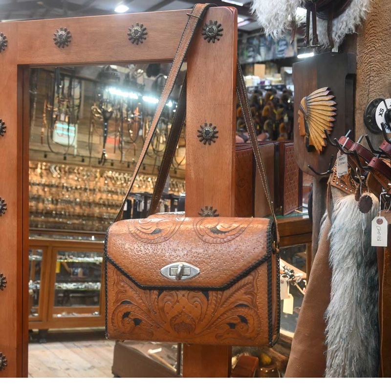 Vintage Leather Western Purse