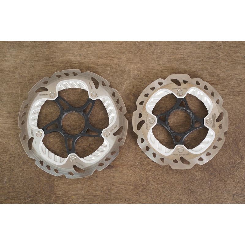 (2) 140mm/160mm Shimano XTR SM-RT99 Center Lock Disc Brake Rotors