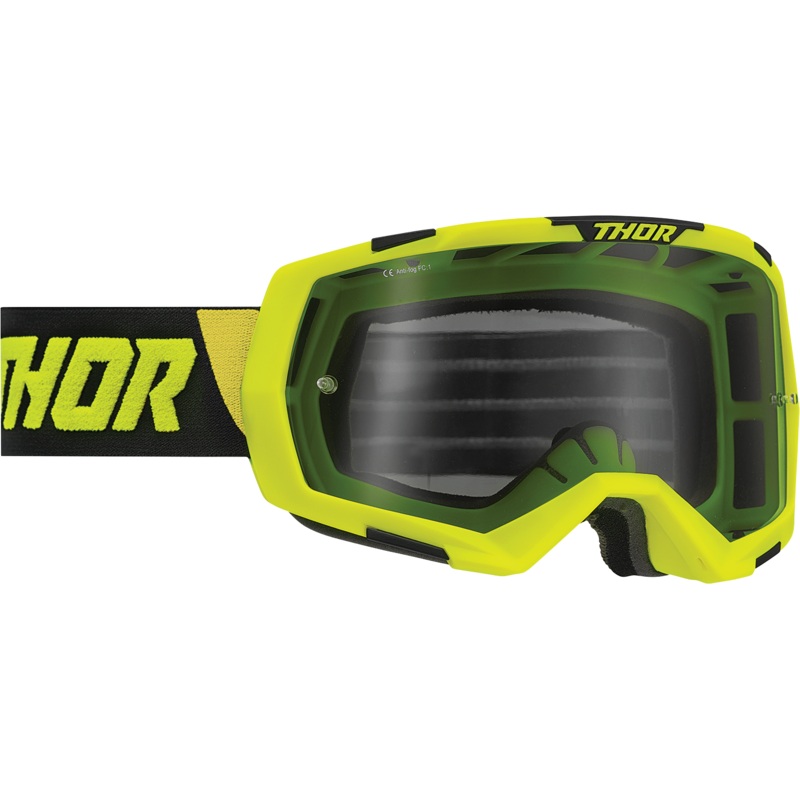 THOR Regiment Goggle – Lime/Black – Smoke Lens 2601-2965
