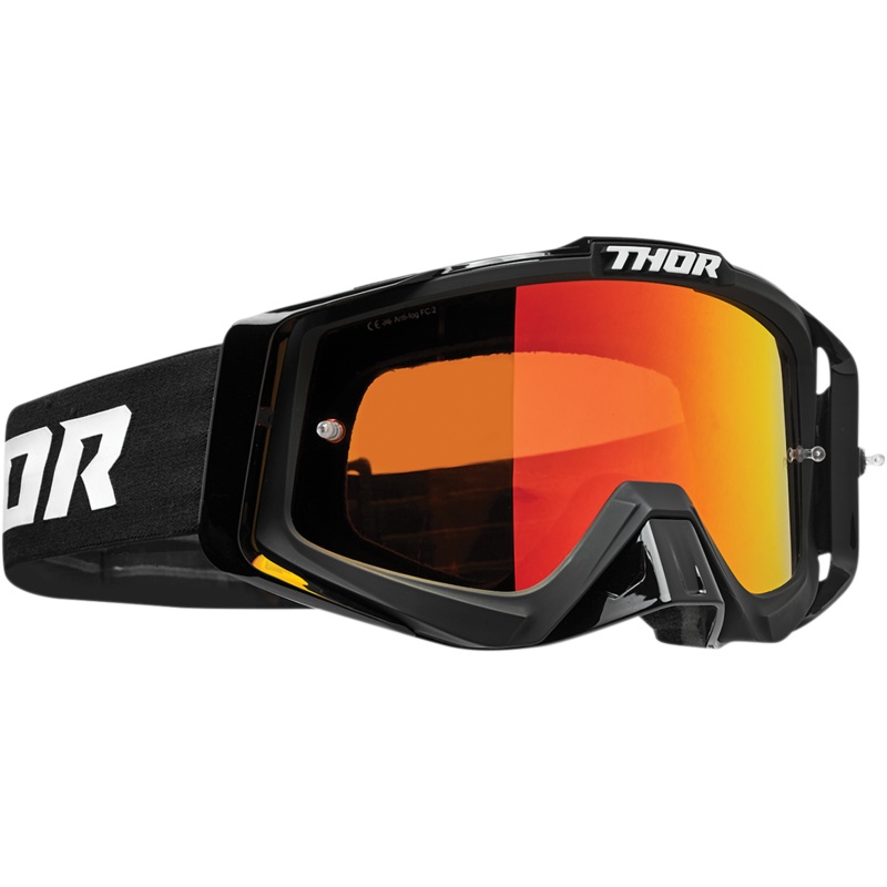 THOR Sniper Pro Goggle – Solid – Black – Orange Lens 2601-2573