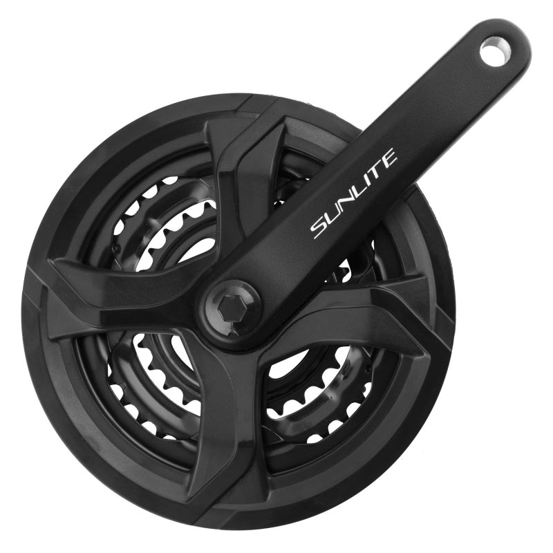 Sunlite Alloy Triple 170×48/38/28 120 SQR JIS crankset black