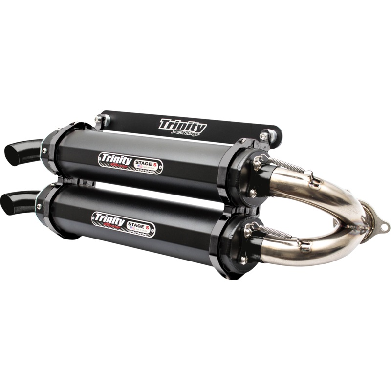 TRINITY RACING Stage 5 Slip-On Mufflers – Cerakote? Black TR-4173S-C2