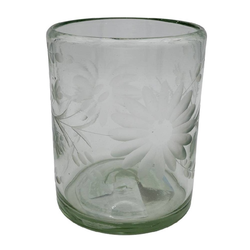 Crystal Old Fashion Glass – Sunflower