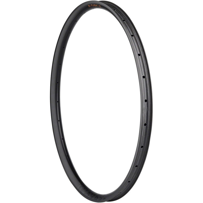 Teravail Fluent Mountain Rim – Rear, 29″, Disc Brake, Matte Carbon, 32H