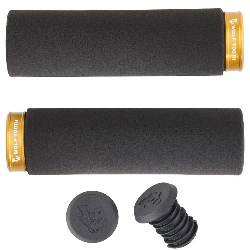Wolf Tooth Fat Paw Lock-on Grips – Black/Gold
