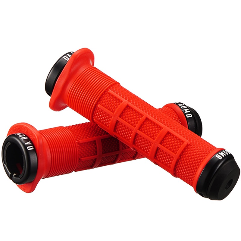 DaBomb Holy Sh-t 3.0 Lock On Grips – Red – Single Lock On Grips