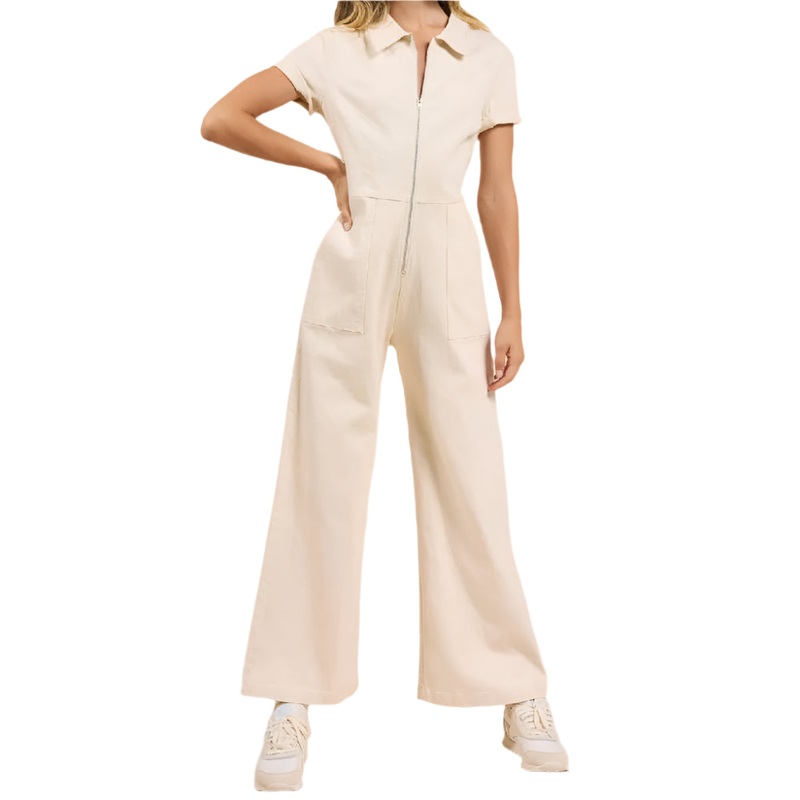* Sadie & Sage Denim Zipup Jumpsuit – FINAL SALE