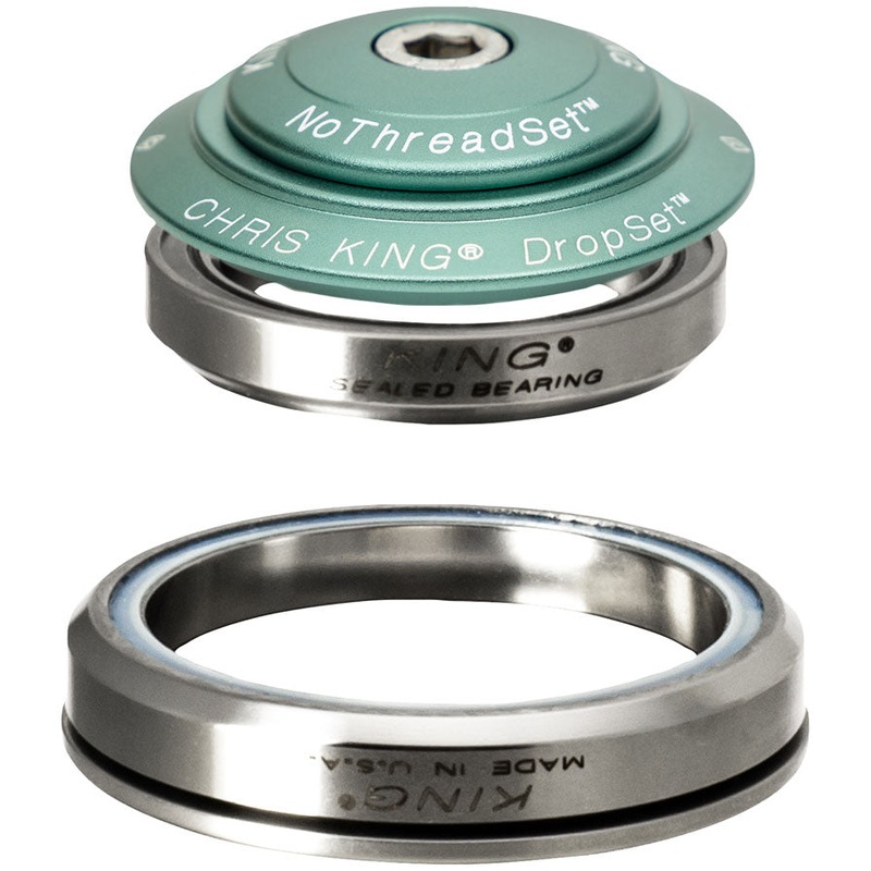 Chris King DropSet 5 Headset – 1-1/8″ 42/52mm 45 Deg Matte Jade