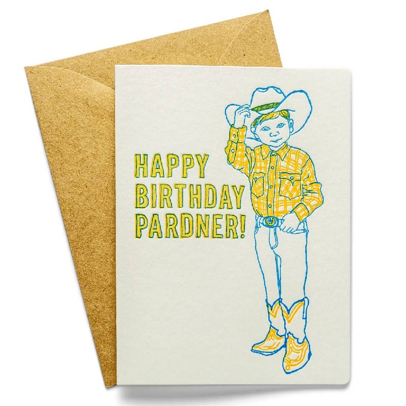 Happy Birthday Pardner Card
