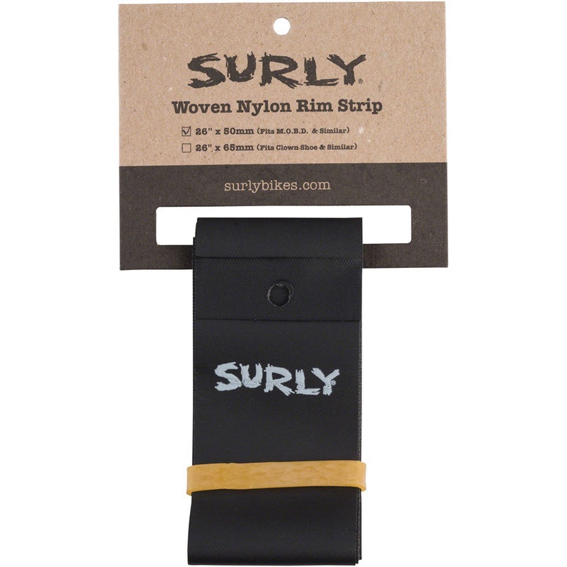 Surly Rim Strip: For Other Brother Darryl Rim Nylon 50mm wide Black