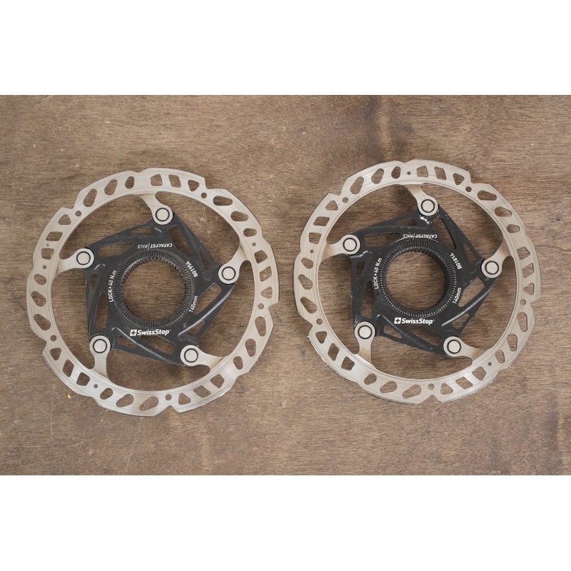 (2) 140mm SwissStop Catalyst Race Center Lock Disc Brake Rotors