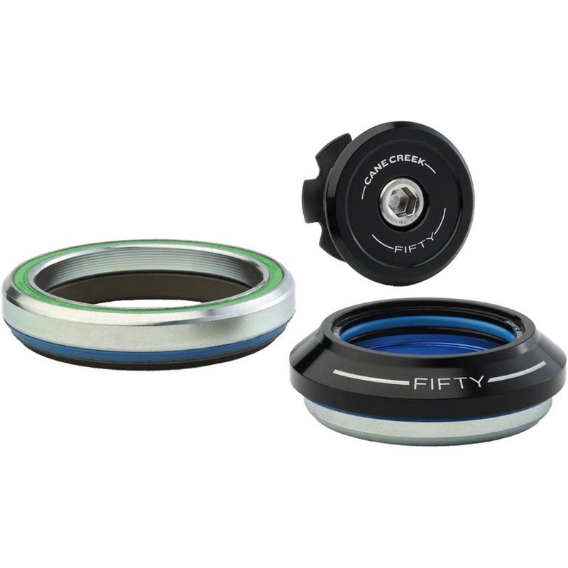 Cane Creek 50 Headset – IS41/28.6/H9 Upper | IS52/40 Lower Tapered Black