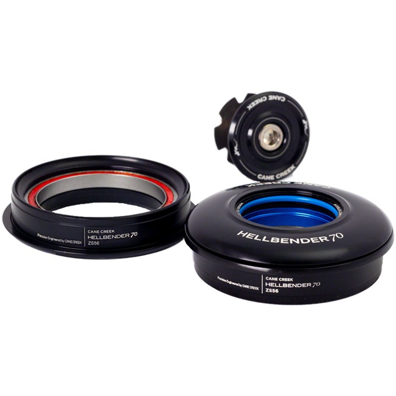 Cane Creek Hellbender 70 Headset – ZS56/28.6/H8 Upper | ZS56/40 Lower, Tapered, Black