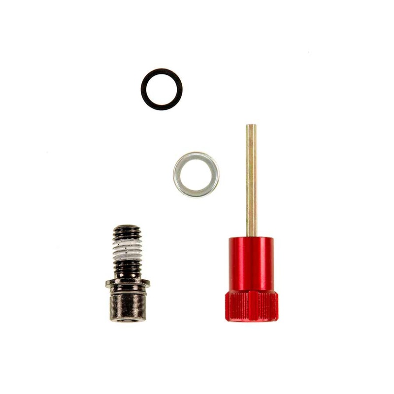 Rebound Adjuster Knob/Bolt Kit Aluminum Red Short