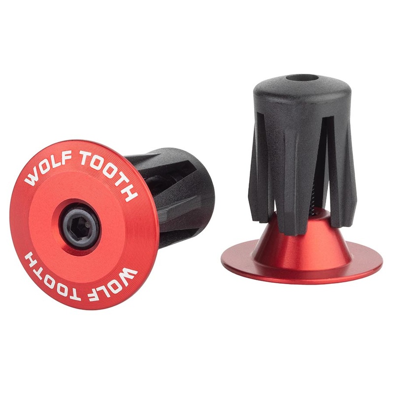 Wolf Tooth Alloy Bar End Red
