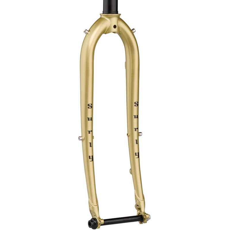 Surly Midnight Special Fork – 650b/700c 12x100mm Thru-Axle 1-1/8″ Straight Steerer Steel 40mm Offset Fool’s Gold