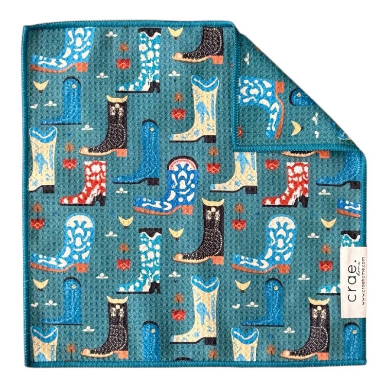 Double Sided Washcloth – Rancher Aqua