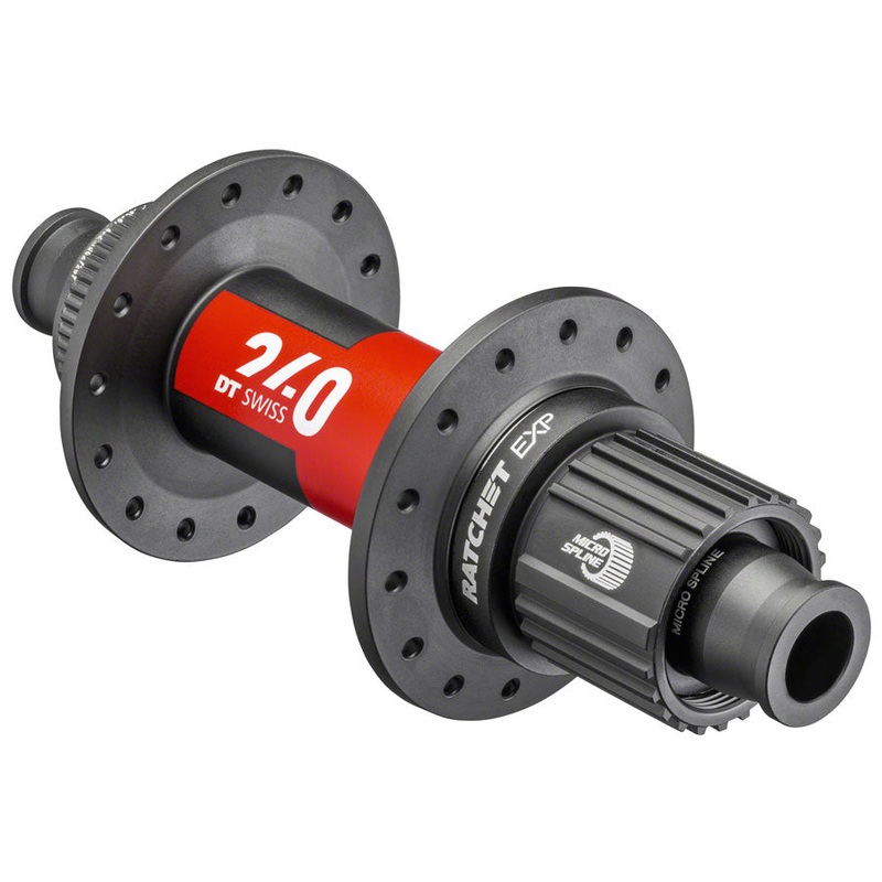 DT Swiss 240 EXP Rear Hub – 12 x 148mm Center-Lock Micro Spline BLK/Red 32H 36pt