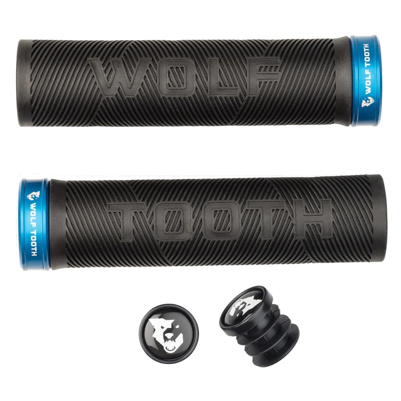 Components Echo Lock-On Grip Set Black/Blue