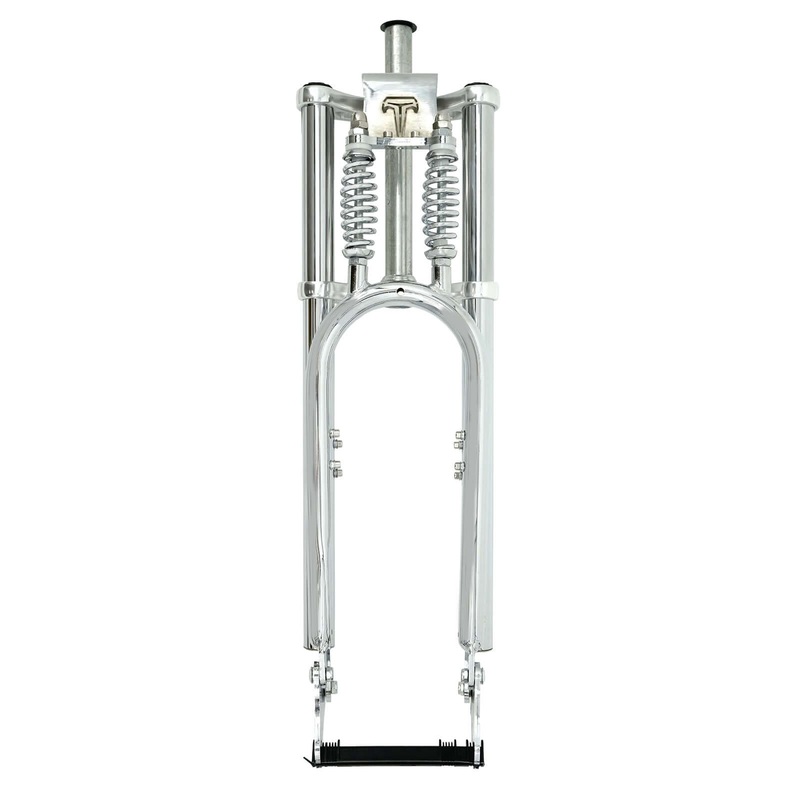 Tracer FK-GT640305145D8 26”-29” Adjustable Dual Spring Fork for Disc Brake 1-1/8″(28.6mm) Black