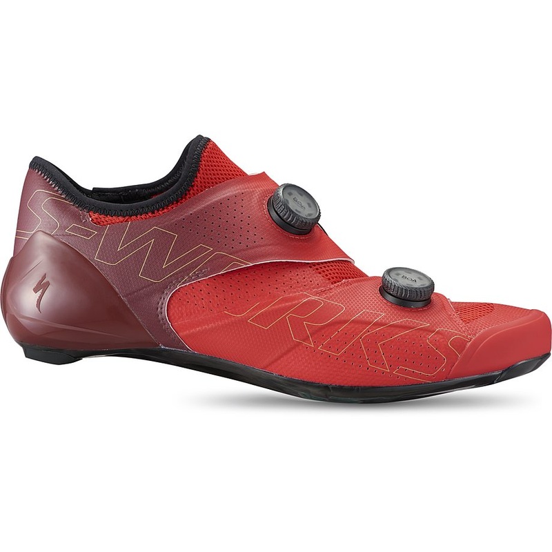 2023 Specialized Sw Ares Rd Shoe Flored/Mrn 38.5 Flo Red/Maroon Shoe