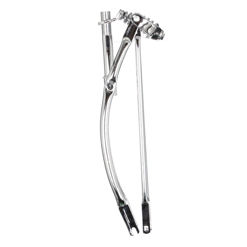 Tracer FK-SP26161135 26″ Lowrider Classic Spring Fork Regular Bend Chrome 25.4mm for 3.0 Fat Tire Chrome