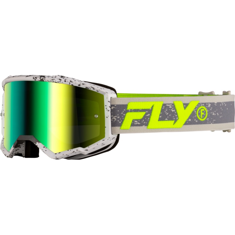 Zone Goggle Dark Grey/Hi Vis W/ Iridescent Grn Mirror Lens