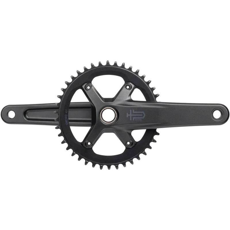 Sword 1x Crankset – 172.5mm 10-Speed 42t 110 Asym BCD  24mm Spindle BLK