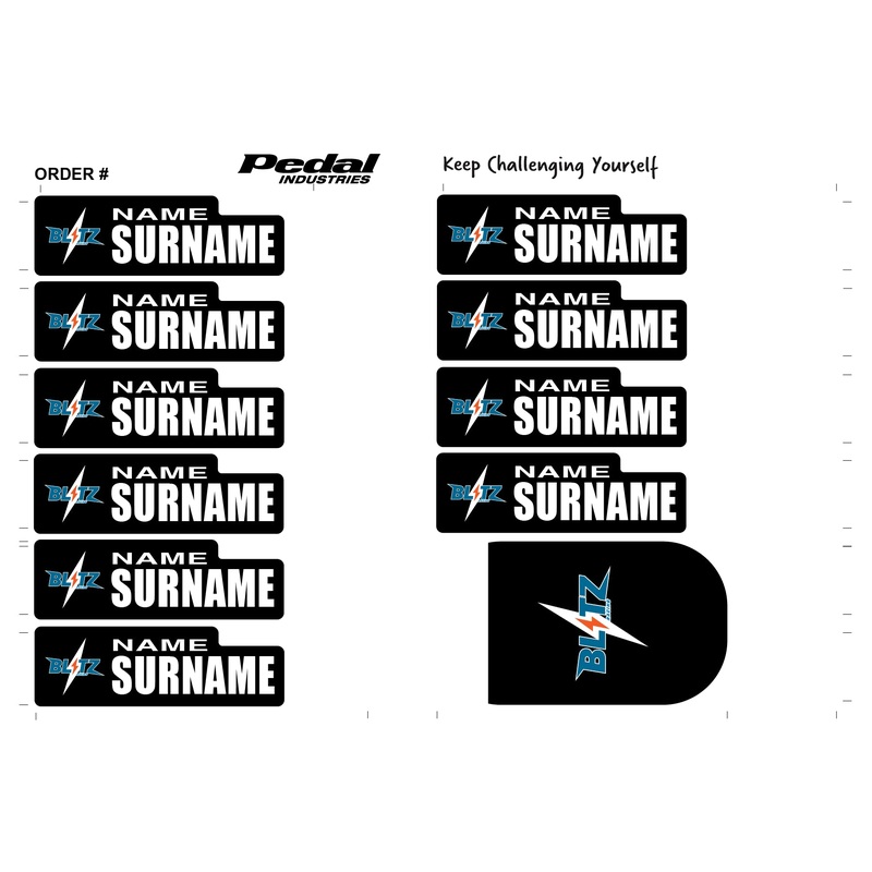 Blitz Racing 2025 ID Sticker Bikes & Gear