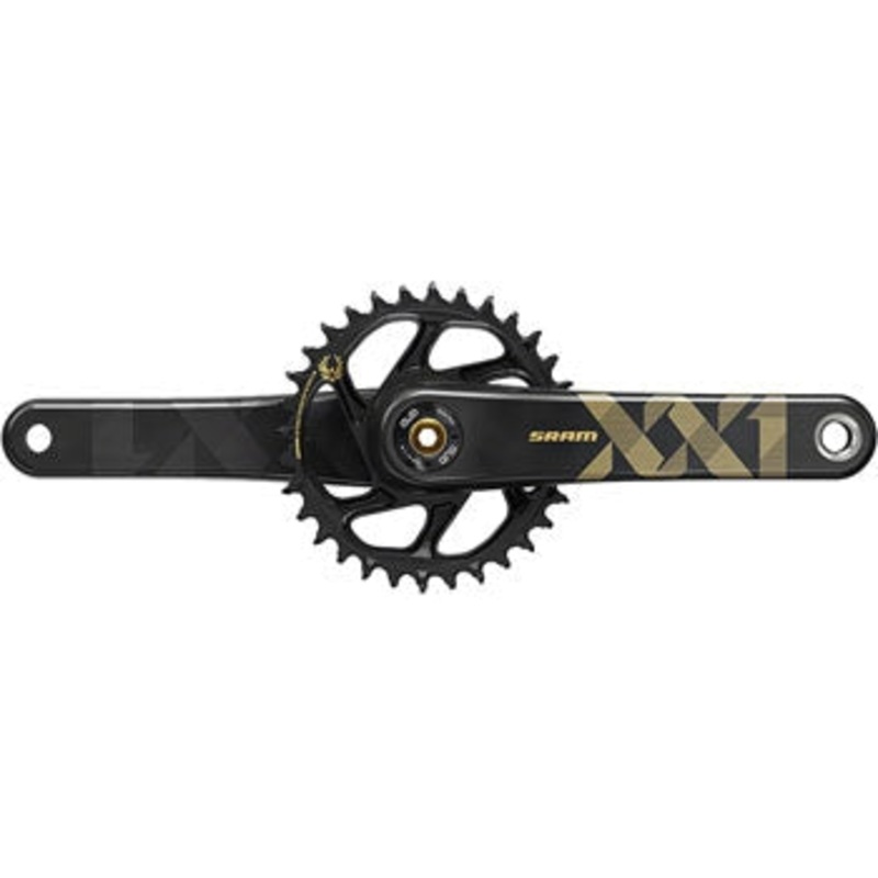 XX1 Eagle Carbon Boost Bicycle Crankset – 170mm, 12-Speed, 34t, Direct Mount, DUB Spindle Interface/Gold