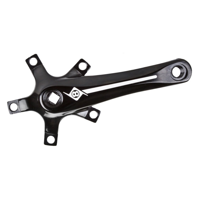 Alloy Crank Set 170mm 107 SQR JIS crankset black