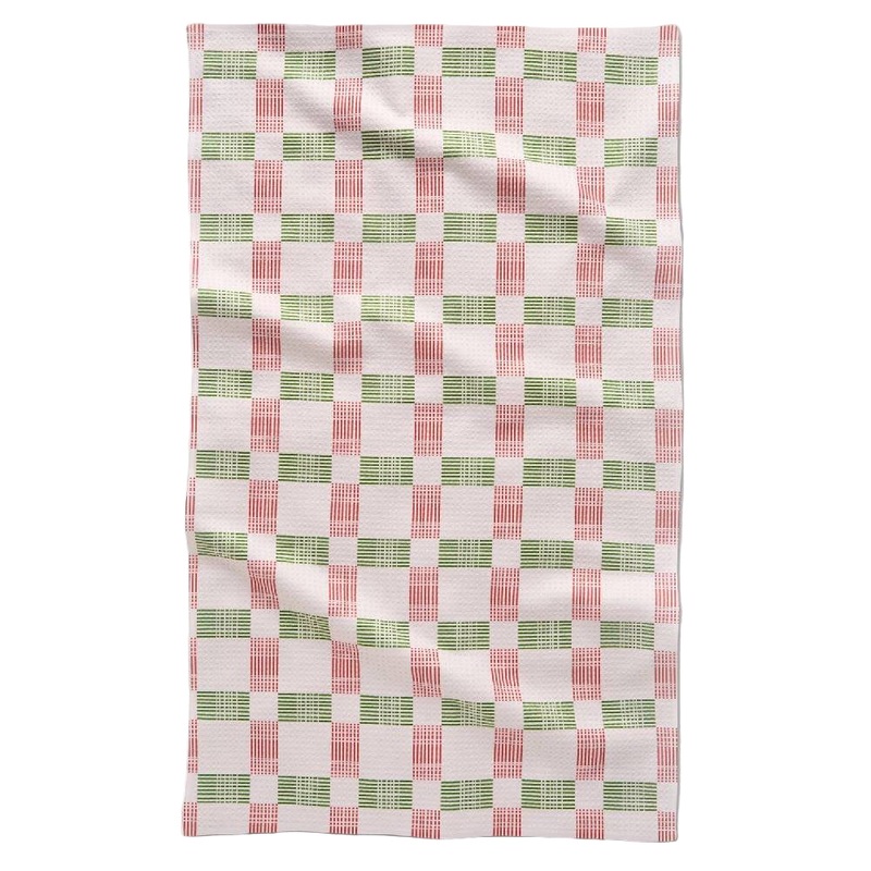 Be Merry Plaid Tea Towel