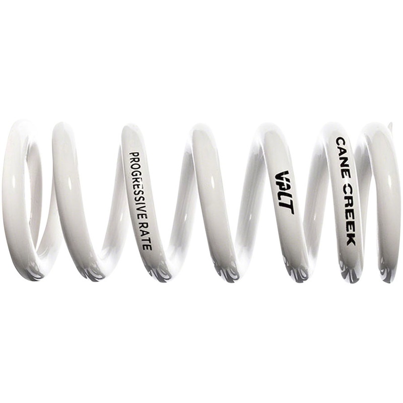 Cane Creek Progressive Rate VALT Lightweight Rear Shock Spring – 55mm x 500-610lbs, White